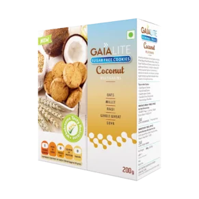 Gaia Lite Sugar Free Cookies Coconut Multi 200G