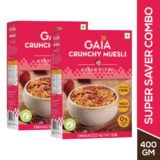 Gaia Crunchy Muesli-Strawberry  400Gms.