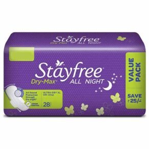 Stayfree Dry-Max All-Night 28N