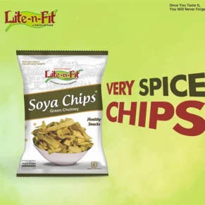 Lite-N-Fit Soya Chips Green Chutney 200G