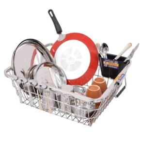 Steel Bartan Basket Small