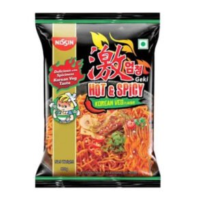 Nissin Hot&Spicy Korean Veg Flavour 80Gm