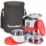 Signoraware Steel Container Round 260Ml