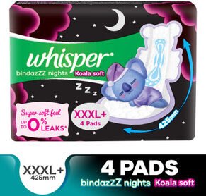 Whisper Bn 0% Leaks Xxl+ 30Pads