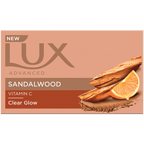 Lux Clear Glow V-C Sandalwood Soap 4Pic